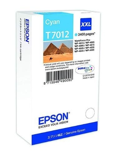 Epson WP-4000/4500 Cartucho Cian Capacidad Superior 3.400 paginas