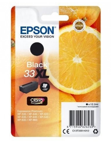 EPSON Expression Home XP-530/XP630/XP635/XP830 Cartucho Negro 33XL