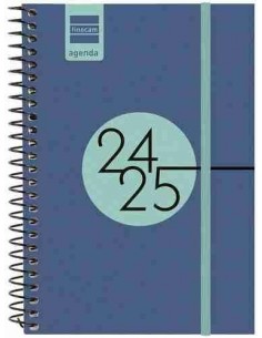 Agenda escolar Finocam Espir Label E8 SVH 24-25 azul cobalto