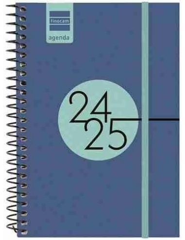 Agenda escolar Finocam Espir Label E8 SVH 24-25 azul cobalto