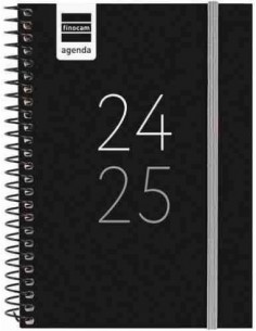 Agenda escolar Finocam secundaria negro 1/8 SVH 24-25