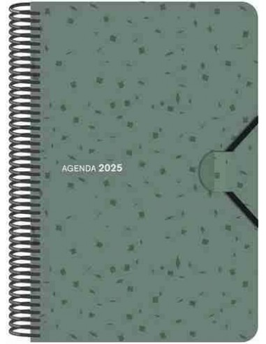 Agenda Día Página Espiral 2025 tapa polipropileno. 13