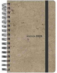 Agenda Día Página Espiral 2025 tapa sintética flexible 13
