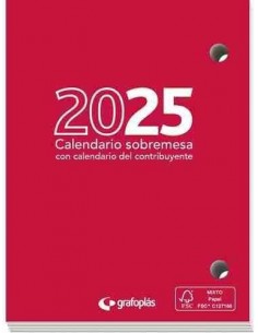 Calendario sobremesa Castellano taco 25
