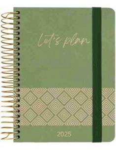 Agenda 25 D/P A6  NATURE CONCEPT verde