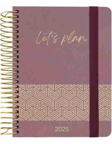 Agenda 25 D/P 15X21 NATURE CONCEPT violeta