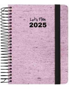 Agenda 25 S/V A6 ECOJEANS rosa