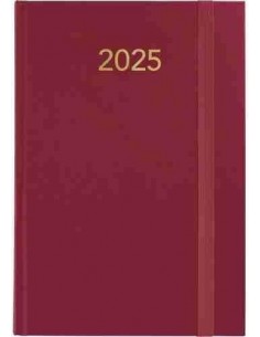 Agenda 25 D/P FLORENCIA granate.
