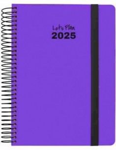Agenda 25 D/P 15X21 NEON violeta