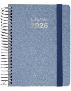 Agenda 25 D/P A6 METALLIC azul