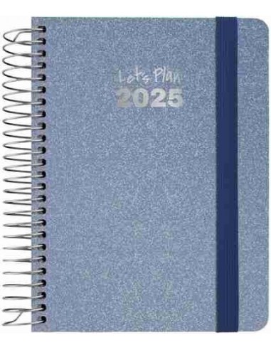 Agenda 25 D/P A6 METALLIC azul