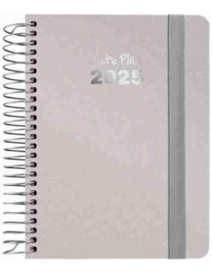 Agenda 25 S/V A6 METALLIC plata