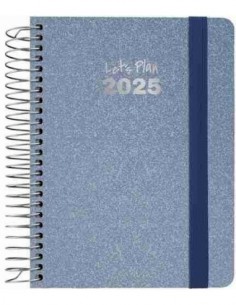 Agenda 25 S/V A6 METALLIC azul