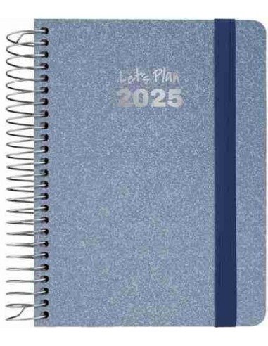 Agenda 25 S/V A6 METALLIC azul