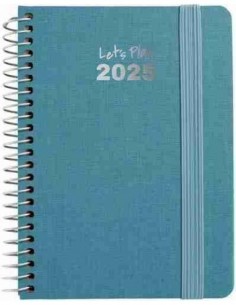 Agenda 25 D/P A6 FANCY azul