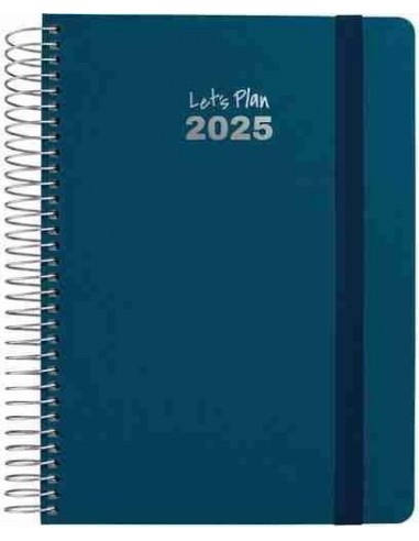 Agenda 25 D/P 15X21 FANCY azul petróleo