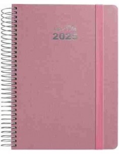 Agenda 25 D/P 15X21 FANCY rosa pastel