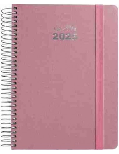 Agenda 25 D/P 15X21 FANCY rosa pastel