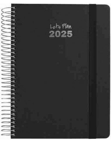 Agenda 25 D/P 15X21 FANCY negro