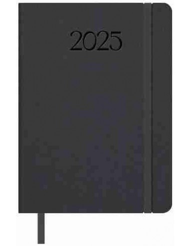 Agenda Día Página Manhattan 14x20 Negro 2025