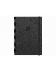 Agenda Semana Vista Tokio 17 x 24 negro 2025