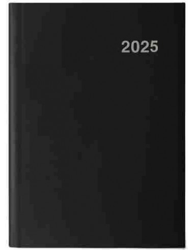 Agenda Día Página Roma 15 x 21 negro 2025
