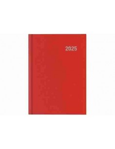 Agenda Día Página Paris 15 x 21 rojo 2025