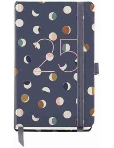 Agenda Día Página cosida rígida Passport 90 x 140 Moonlight Catalán 2025