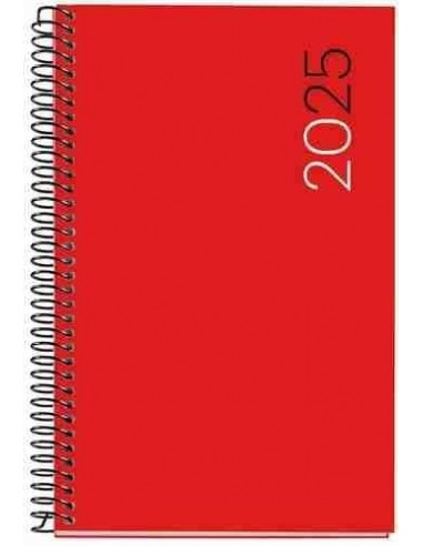 Agenda Semana Vista polipropileno Espiral activa City 117 x 182 rojo Catalán 2025
