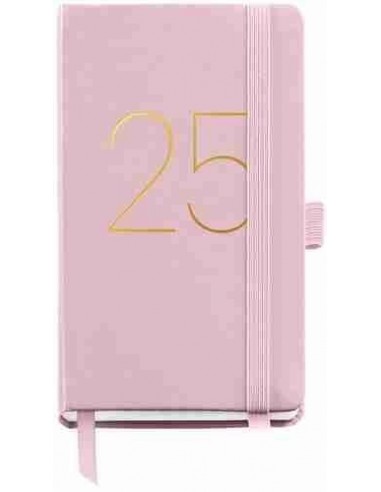 Agenda Semana Vista rígida cosida Passport Chester 90 x 140 rosa Catalán 2025