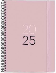 Agenda Día Página Espiral Plus cartón 155 x 213 Calm Arena 2025