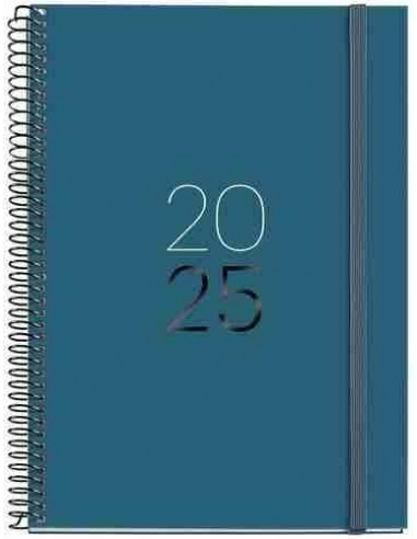 Agenda Semana Vista Espiral Plus cartón 155 x 213 Calm Ocean Catalán 2025