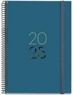 Agenda Semana Vista Espiral Plus cartón 155 x 213 Calm Ocean 2025