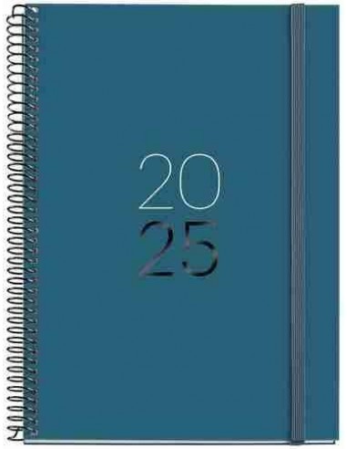 Agenda Semana Vista Espiral Plus cartón 155 x 213 Calm Ocean 2025