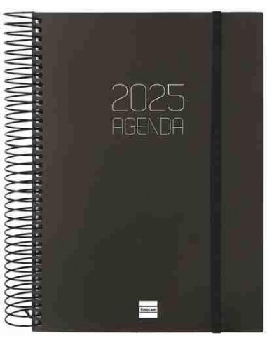 Agenda Día Página Opaque E10 Negro Catalán 2025