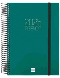 Agenda Día Página Opaque E10 Verde 2025