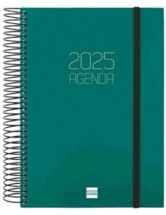 Agenda Día Página Opaque E10 Verde Catalán 2025