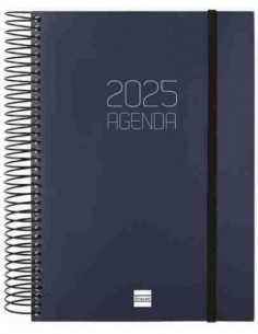 Agenda Día Página Opaque E10 Azul Catalán 2025