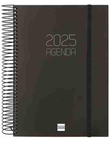 Agenda Día Página Opaque E10 Negro 2025