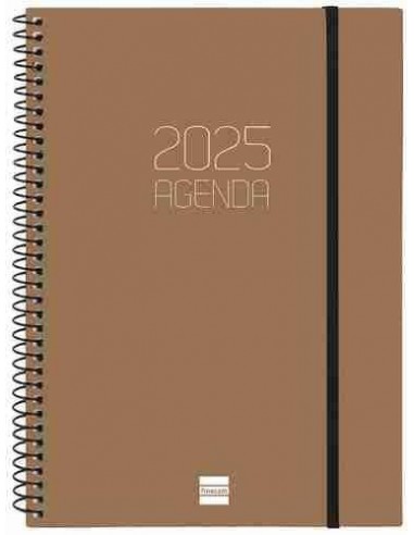 Agenda Semana Vista Opaque E10 Marrón 2025