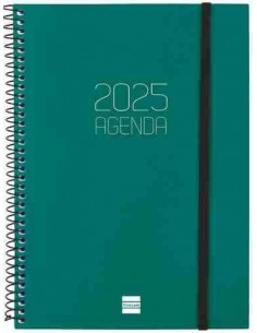 Agenda Semana Vista Opaque E10 Verde 2025