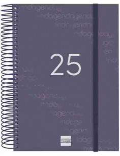 Agenda Día Página Year E10 Azul 2025