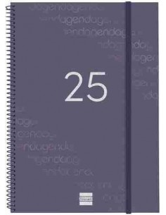 Agenda Semana Vista Year E40 Azul Catalán 2025