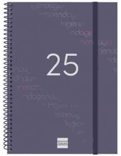 Agenda Semana Vista Year E10 Azul Catalán 2025