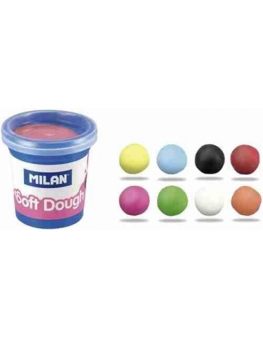Caja 8  botes 59 g pasta blanda Soft Dough con herramientas 'Números'