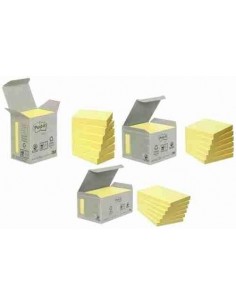 Notas Post-it® recicladas amarillas