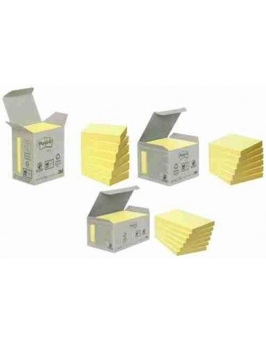 Notas Post-it® recicladas amarillas