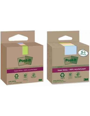 Notas Post-it® super Sticky Recicladas