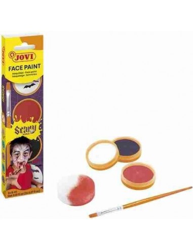 Maquillaje SCARY - Estuche 3 botes 8 ml maquillaje crema + accesorios