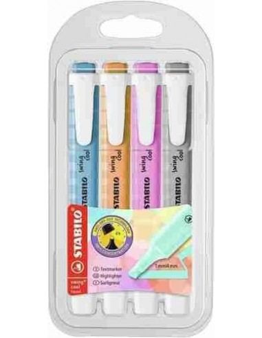 Marcador Swing® Cool Pastel 4 unidades